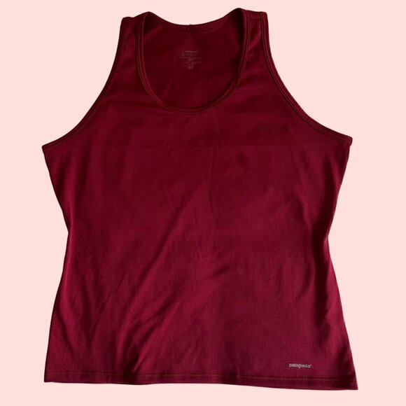 Patagonia Red Women's Performance Base Layers Tank Top - Size M - Picture 1 of 4